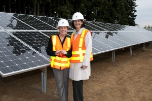 Allison Hamilton at Oregon Solar Highway Project at Baldock