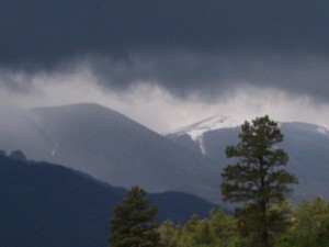 stormy mountain sky